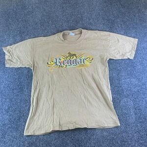 Vintage Sun Island Reggae T-Shirt Mens Small Beige Graphic Cotton Short Sleeve